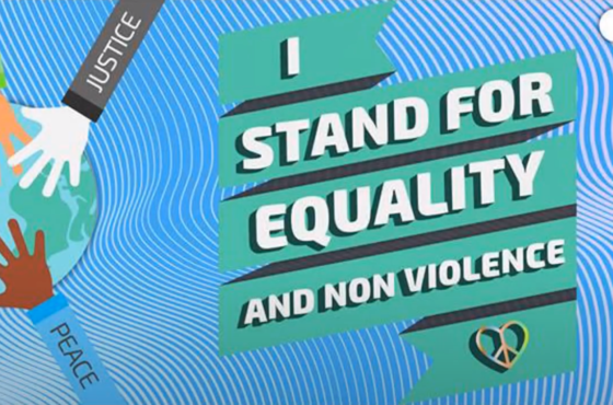 I stand for Equality and Non-violence (Video)