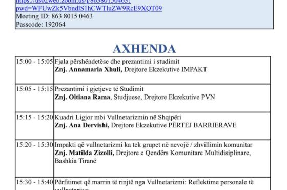 Axhenda: Konferencë Kombëtare, 24 Nëntor 2020