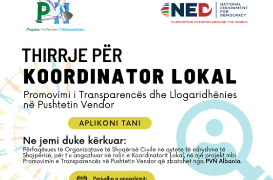 Thirrje për Koordinatorë Lokal
 P