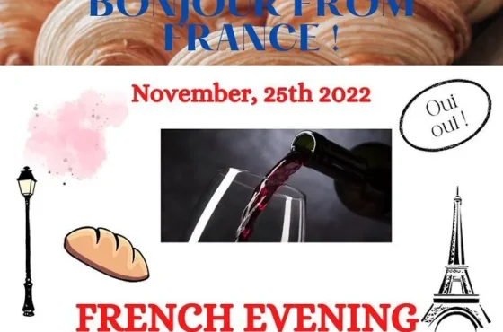 We’ll organise a French evening i