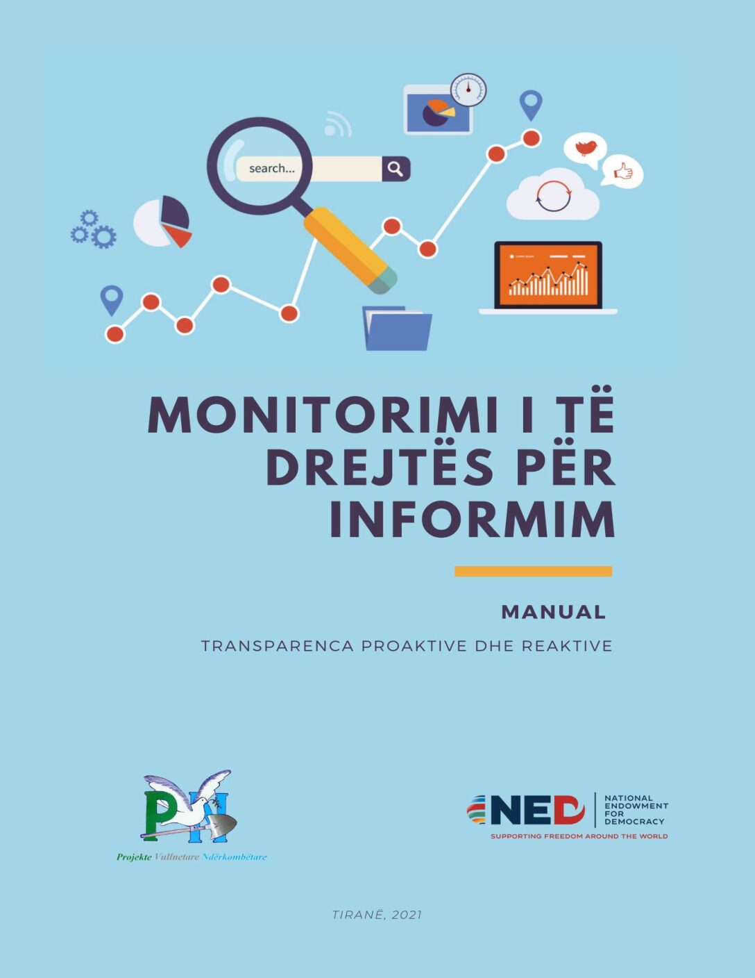 Cover: Monitorimi i të Drejtës për Informim — Manual: Transparenca Proaktive dhe Reaktive