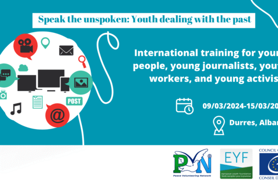 Call for participants – Speak the unspoken: Youth dealing with the past