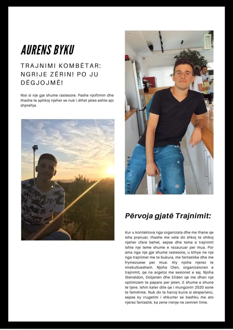 Volunteer story — Aurens Byku