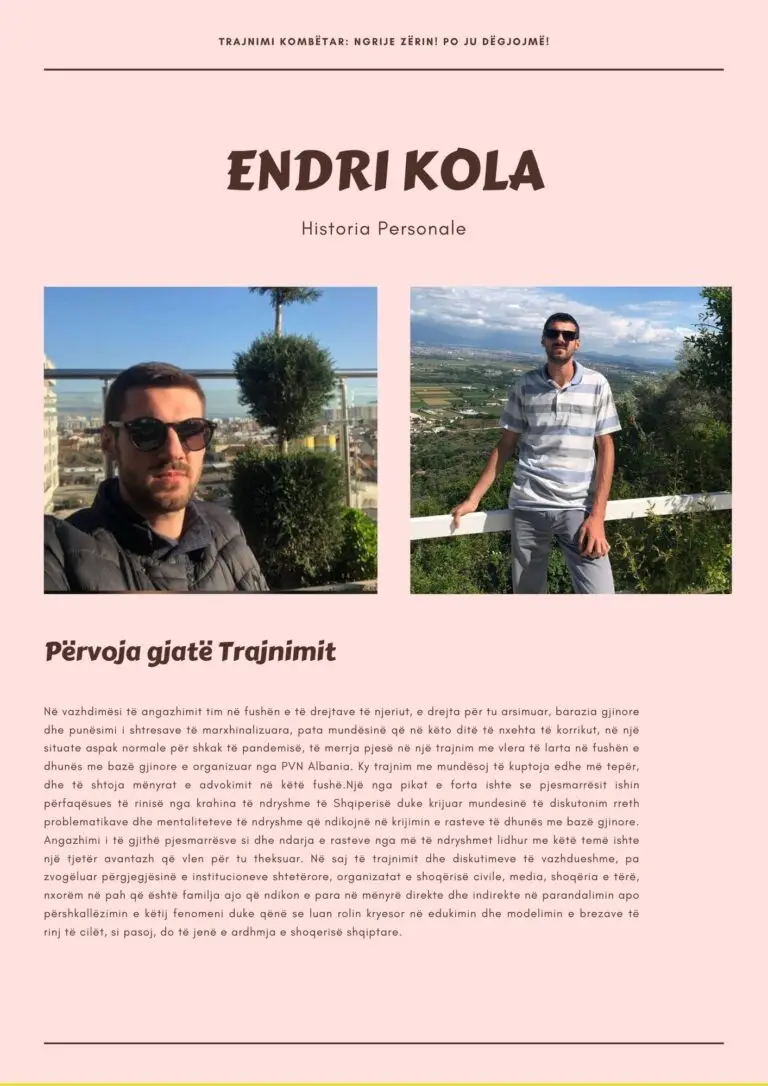 Volunteer story — Endri Kola