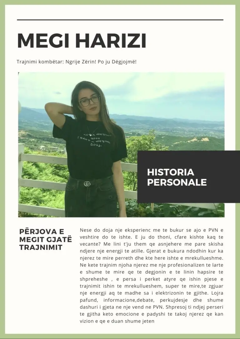 Volunteer story — Megi Harizi