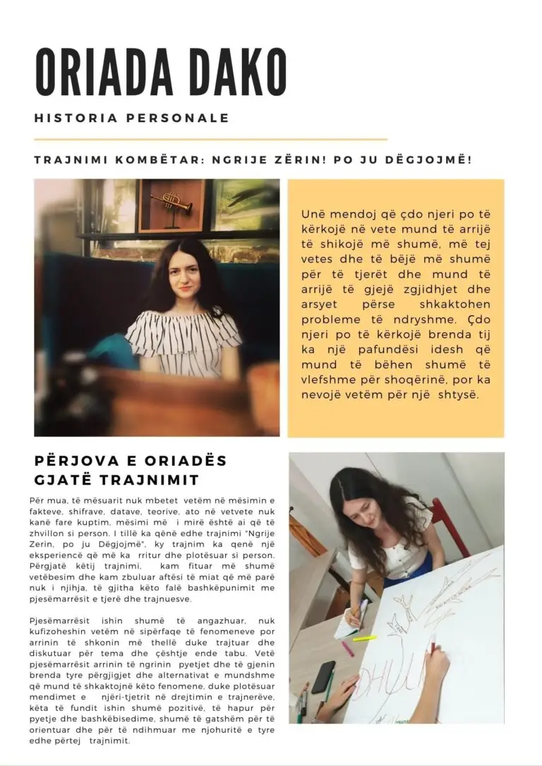 Volunteer story — Oriada Dako